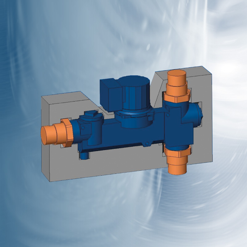 <p>Konstruktion der Isolierung als 3D-Bauteil</p> 